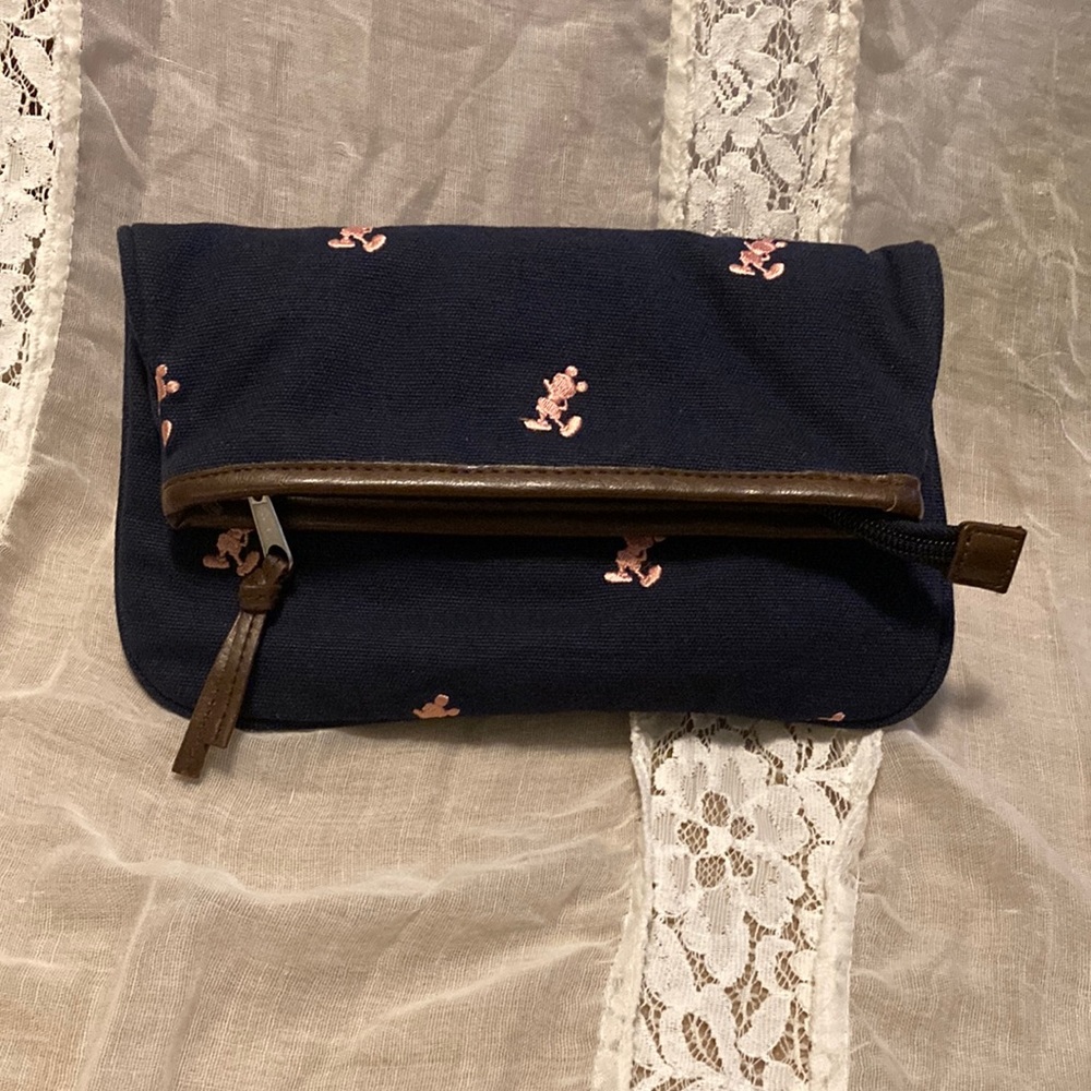 Mickey pouch never used canvas